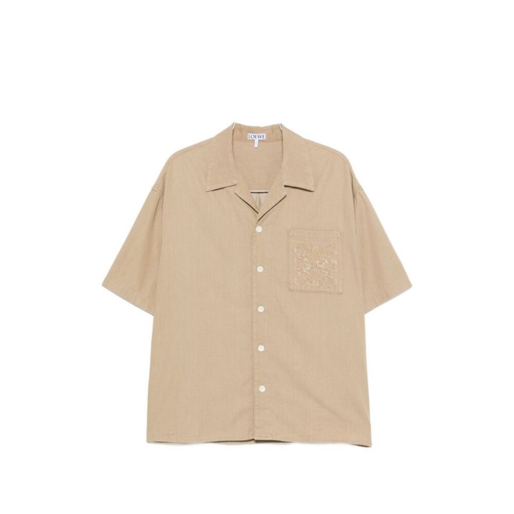 Loewe Men Anagram Cotton Shirt